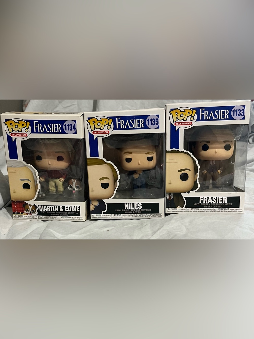 Funko Frasier 3-Pack Figures – Blue, White, Brown